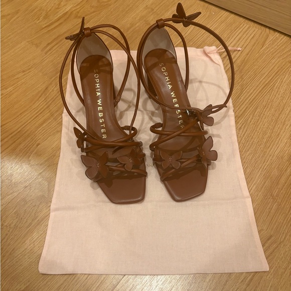 Sophia Webster Shoes - Sophia Webster Brown Butterfly Heels